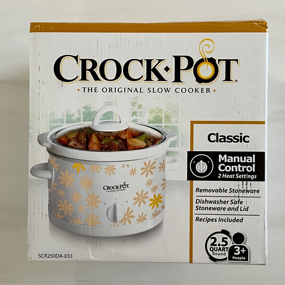 Brand New
Crock Pot 2.5 Quart slow cooker